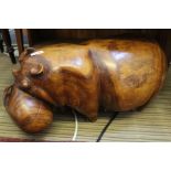 Carved wooden Hippo