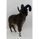 A model ram with real fleece
