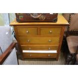 Two short over three long modern chest of drawers