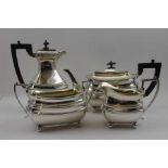 James Dixon & Sons Ltd. a four-piece silver tea set, comprising tea pot