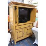 A well-made Continental design freestanding, TV cabinet