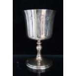 Two hallmarked silver goblets