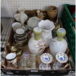 A selection of domestic pottery & glassware etc.
