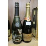 Charles Heidsieck Brut Reserve Champagne, 1 bottle, Harrods Blanc de Blancs Brut, 1 bottle