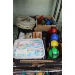 A selection of children's toys and games of varying vintage