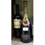 Demoiselle Brut Grande Cuvee Champagne, 1 bottle, 2008 Rutini Cabernet Malbec, Mendoza, 1 bottle