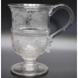 An 18th century engraved Ale tankard circa 1780