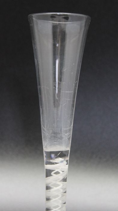 A rare 18th century opaque twist ratafia glass circa 1765 - Image 3 of 3