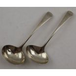 Hampston Prince & Cattle, A pair of George III provincial sauce ladles, York 1801, 71g