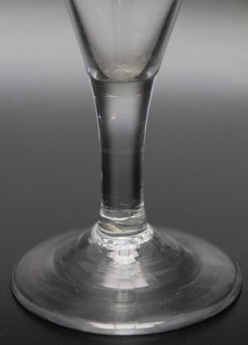 An 18th century plain stem Masonic Ale glass, circa 1770 - Image 2 of 3
