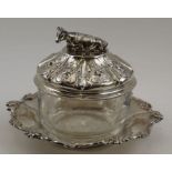 Henry Lias & Henry John Lias, a Victorian silver butter dish, London 1854, 375g