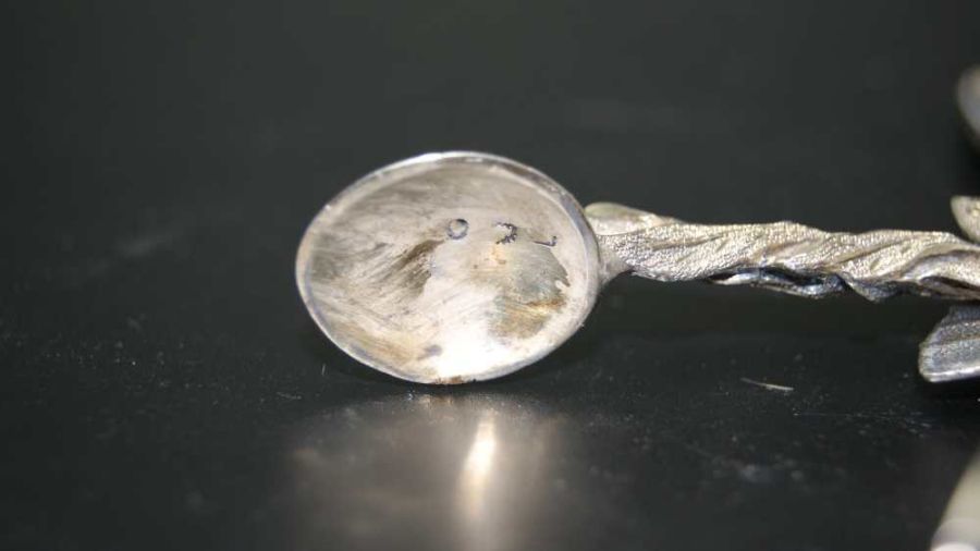 Joseph Willmore, an early Victorian silver sugar nips Birmingham 1841 - Image 6 of 12