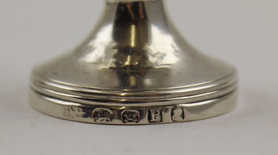 A George III silver muffineer, gilt lined, London 1810, 53g - Image 3 of 4