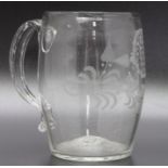 An early 18th century engraved mug probably Dutch circa 1740