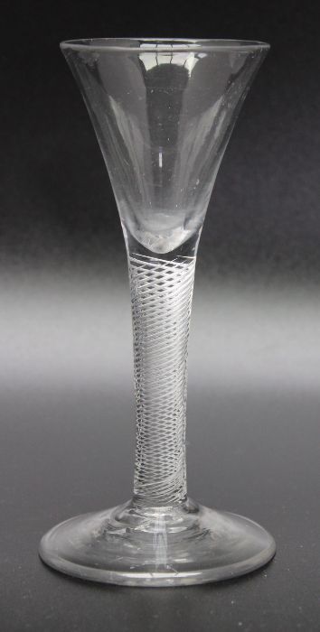 An 18th century multi stand air twist glass circa 1750