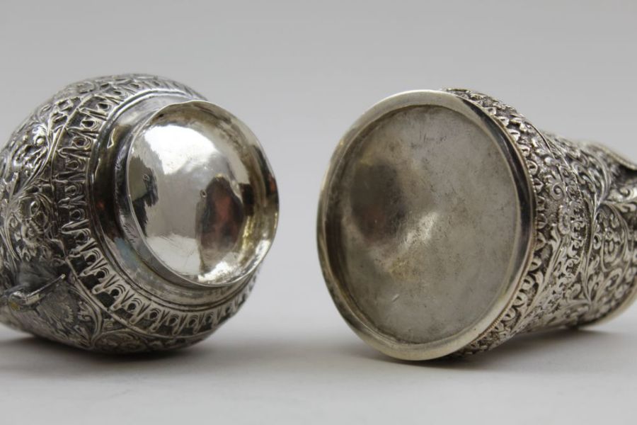 Two Indian Kutch silver cream jugs, c.1890, 201g - Image 12 of 12