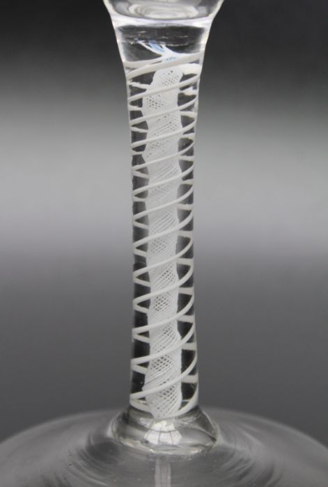 An 18th century large opaque twist glass, circa 1765 - Image 2 of 3