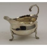 William Skeen, an early George III silver sauce boat, London 1769, 100g