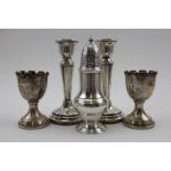 Samuel Wood, A George III silver caster, of Classical baluster form, on raised circular foot, London