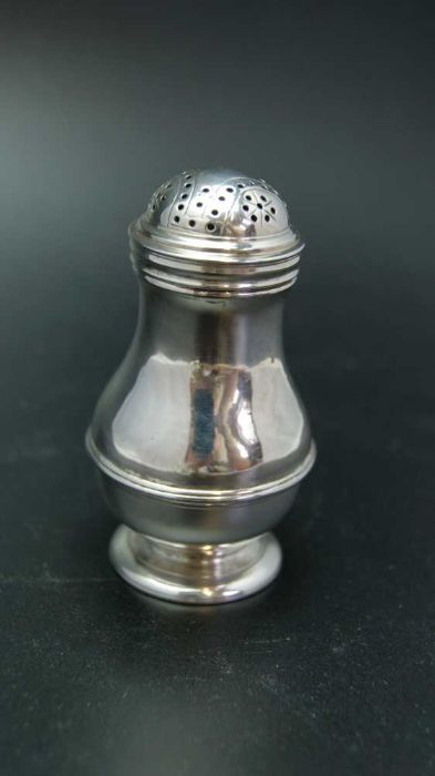 A George II silver pepper, London 1750