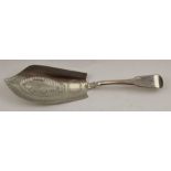 Thomas Freeth, a George III silver fish slice, London 1815, 144g