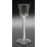 An 18th century single series opaque twist glass circa 1770