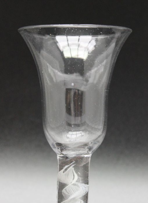 An 18th century opaque twist glass, circa 1760 - Image 3 of 3