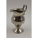 Nathaniel Appleton & Ann Smith, a George III silver cream jug, London 1782, 65g