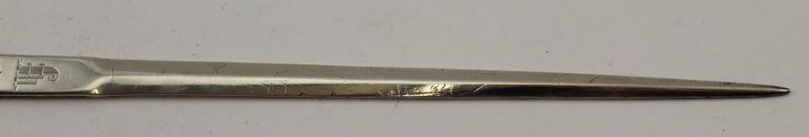 William Eley & William Fearn, a George III silver meat skewer, London 1804, 84g - Image 5 of 5