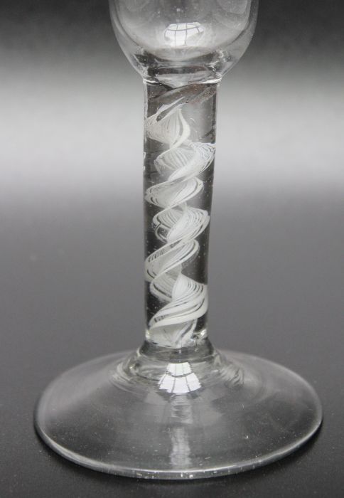 An 18th century opaque twist glass, circa 1760 - Image 2 of 3