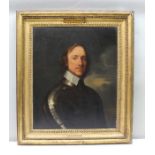 An early 19th century English School copy of Robert Walker's famous portrait of Oliver Cromwell