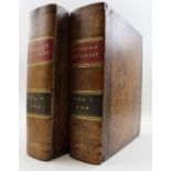 Johnson, Samuel, "A Dictionary of the English Language" sixth edition in two leather bound volumes L