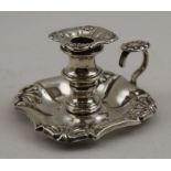 John Settle & Henry Williamson, a William IV silver chamberstick, Sheffield 1830, 82g