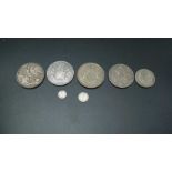 A quantity of GB coins, includes; three crowns 1844, 1895, 1937, a double florin 1889, a 2 shilling