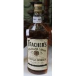 A bottle of Teachers Highland Cream whisky