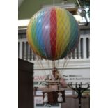 A model hot air balloon