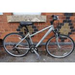 A Carrera silver finished ladies Crossfire bicycle