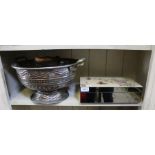 Metal bowl, iron & butterfly box