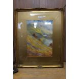 "Kilarney",watercolour painting gilt framed