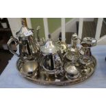 A selection of Silver plated items