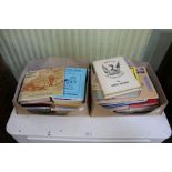 Two full boxes of local history books