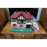 A dolls house & furniture