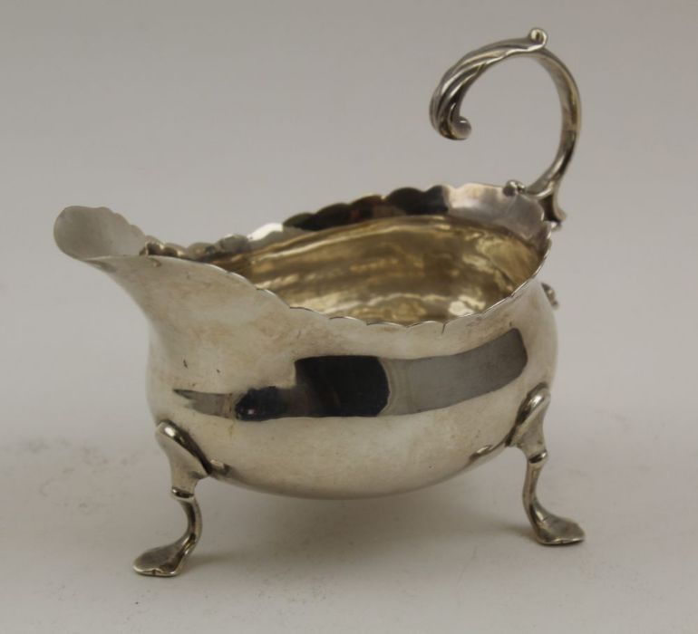 William Skeen, an early George III silver sauce boat, London 1769, 100g