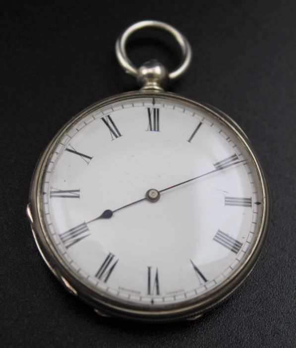 Wagner & Gerstley Ltd. A silver mounted travelling clock, Birmingham 1904, 9cm x 8cm, includes white - Image 6 of 8