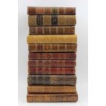 A collection of half calf bound registers relating to the late 18th century (eleven volumes)