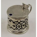 John Harrison, a Victorian silver drum mustard, Sheffield 1852, 109g