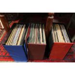 Three cases of 12" LP records