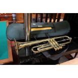 A 300 series trumpet in soft case
