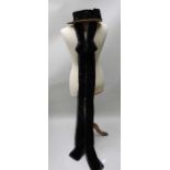 An Austrian ladies beaded & black velvet hat