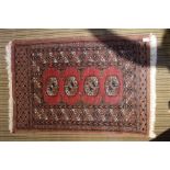 A small woven hearth rug